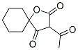 3-Acetyl-1-oxaspiro[4.5]decane-2,4-dione Structure