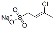 sodium 3-chlorobut-2-ene-1-sulphonate  Structure