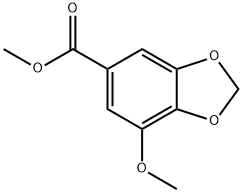METHYL 3-METHOXY-4,5-METHYLENEDIOXYBENZOATE Structure