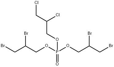 PHOSPHORIC ACID DI(2,3-DIBROMOPROPYL) 2,3-DICHLOROPROPYL ESTER Structure
