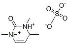 1H-3,4-dihydro-1,3,4-trimethyl-2-oxopyrimidinediylium sulphate  Structure
