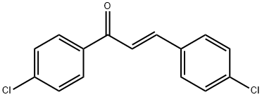 (2E)-1,3-Bis(4-chlorophenyl)-2-propene-1-one Structure