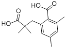 2-(2-CARBOXY-2-METHYLPROPYL)-4,6-DIMETHYLBENZOIC ACID Structure