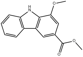 1-Methoxy-9H-carbazole-3-carboxylic acid methyl ester Structure