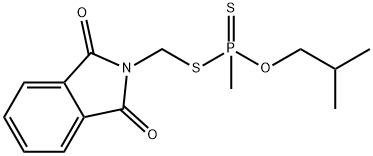 Methylphosphonodithioic acid O-isobutyl S-[(1,3-dihydro-1,3-dioxo-2H-isoindol-2-yl)methyl] ester Structure