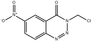 3-Chloromethyl-6-nitro-1,2,3-benzotriazin-4(3H)-one Structure