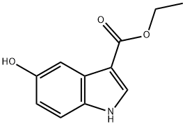 1H-INDOLE-3-CARBOXYLIC ACID,5-HYDROXY-,ETHYL ESTER Structure