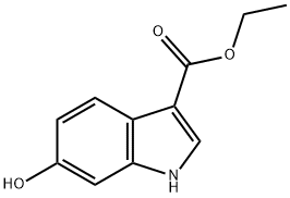 1H-INDOLE-3-CARBOXYLIC ACID,6-HYDROXY-,ETHYL ESTER Structure