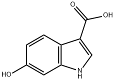 1H-INDOLE-3-CARBOXYLIC ACID,6-HYDROXY Structure