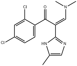 (Z)-1-(2,4-dichlorophenyl)-3-(diMethylaMino)-2-(4-Methyl-1H-iMidazol-2-yl)prop-2-en-1-one Structure