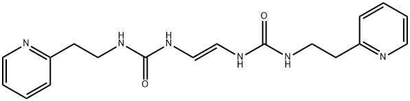 (E)-1,1'-Vinylenebis[3-[2-(2-pyridyl)ethyl]urea] Structure