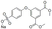 5-[4-(Sodiosulfo)phenoxy]-1,3-benzenedicarboxylic acid dimethyl ester Structure