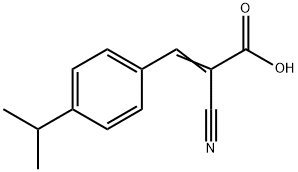 (2Z)-2-CYANO-3-(4-ISOPROPYLPHENYL)ACRYLIC ACID Structure
