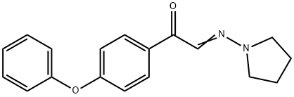 4'-Phenoxy-α-(1-pyrrolidinylimino)acetophenone Structure