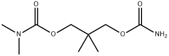 N,N-Dimethylcarbamic acid 3-(carbamoyloxy)-2,2-dimethylpropyl ester Structure