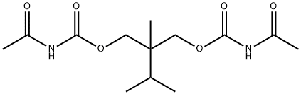 Bis(acetylcarbamic acid)2-isopropyl-2-methyltrimethylene ester Structure