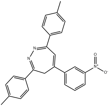 5-(m-Nitrophenyl)-3,7-di-p-tolyl-4H-1,2-diazepine Structure