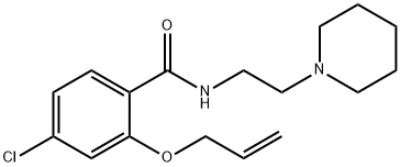 2-(Allyloxy)-4-chloro-N-(2-piperidinoethyl)benzamide Structure