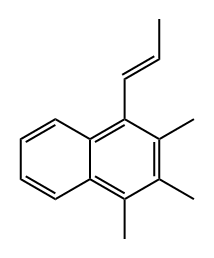1,2,3-trimethyl-4-[(E)-prop-1-enyl]naphthalene Structure