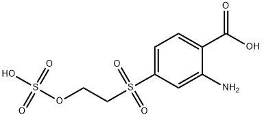 2-AMINOBENZOIC ACID-4-HYDROXYETHYL SULFONE SULFATE ESTER Structure
