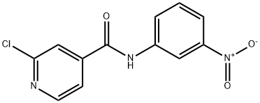 2-Chloro-N-(3-nitrophenyl)-4-pyridinecarboxamide Structure