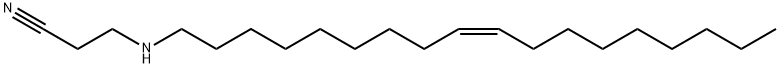 (Z)-3-(9-octadecenylamino)propiononitrile  Structure