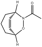 6-Oxa-7-azabicyclo[3.2.2]non-8-ene, 7-acetyl-, (1R,5S)- (9CI) Structure