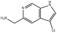 5-AMINOMETHYL-3-CHLORO-1H-PYRROLO[2,3-C]PYRIDINE Structure