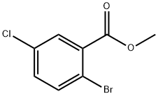 Benzoic acid, 2-?bromo-?5-?chloro-?, methyl ester Structure