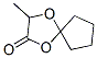 1,4-Dioxaspiro[4.4]nonan-2-one,  3-methyl- Structure