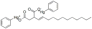 diphenyl[mu-[(tetrapropenyl)succinato(2-)-O:O']]dimercury Structure