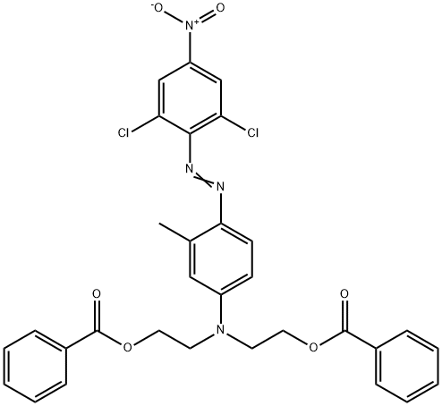 2,2'-[[4-[(2,6-Dichloro-4-nitrophenyl)azo]-3-methylphenyl]imino]bisethanol dibenzoate Structure