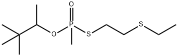 Methylphosphonothioic acid S-[2-(ethylthio)ethyl]O-(1,2,2-trimethylpropyl) ester Structure