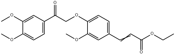 3-[4-[2-(3,4-DIMETHOXYPHENYL)-2-OXOETHOXY]-3-METHOXYPHENYL]-2-PROPENOIC ACID ETHYL ESTER Structure