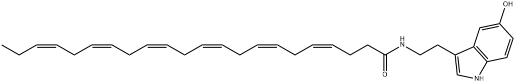 Docosahexaenoyl Serotonin Structure