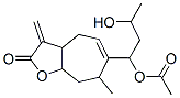 6-(1-Acetoxy-3-hydroxybutyl)-3,3a,4,7,8,8a-hexahydro-7-methyl-3-methylene-2H-cyclohepta[b]furan-2-one Structure