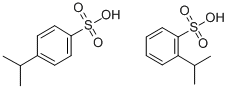 2(or 4)-(isopropyl)benzenesulphonic acid Structure