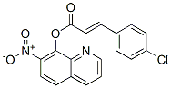 3-(4-Chlorophenyl)propenoic acid 7-nitro-8-quinolyl ester Structure