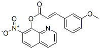 3-(3-Methoxyphenyl)propenoic acid 7-nitro-8-quinolyl ester Structure