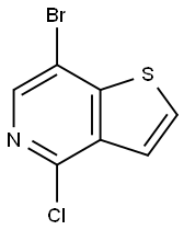 7-broMo-4-chlorothieno[3,2-c]pyridine Structure