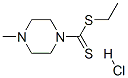 ethylsulfanyl-(4-methylpiperazin-1-yl)methanethione hydrochloride Structure