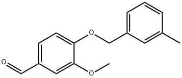 3-METHOXY-4-[(3-METHYLBENZYL)OXY]BENZALDEHYDE Structure