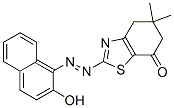 5,6-Dihydro-2-[(2-hydroxy-1-naphtyl)azo]-5,5-dimethylbenzothiazol-7(4H)-one Structure