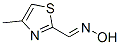 2-Thiazolecarboxaldehyde,  4-methyl-,  oxime Structure