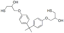 1,1'-[isopropylidenebis(p-phenyleneoxy)]bis[3-mercaptopropan-2-ol] Structure