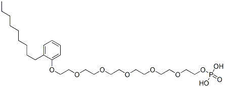 17-(nonylphenoxy)-3,6,9,12,15-pentaoxaheptadecan-1-yl dihydrogen phosphate Structure