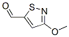 5-Isothiazolecarboxaldehyde, 3-methoxy- (9CI) Structure