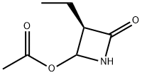 2-Azetidinone,4-(acetyloxy)-3-ethyl-,(3R)-(9CI) Structure
