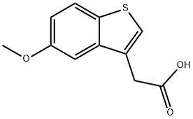 (5-Methoxy-benzo(b)thiophen-3-yl)acetic acid Structure