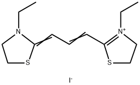 3-ETHYL-2-[3-(3-ETHYL-2-THIAZOLIDINYLIDENE)-1-PROPENYL]-THIAZOLINIUM IODIDE Structure